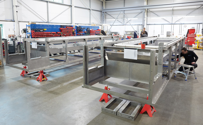 Cooling Conveyor Steel Frame